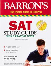 Cover art for SAT Study Guide with 5 Practice Tests (Barron's Test Prep)