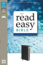 Cover art for NIV, ReadEasy Bible, Large Print, Imitation Leather, Black, Red Letter Edition