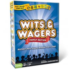 Cover art for North Star Games Wits & Wagers Board Game | Family Edition, Kid Friendly Party Game and Trivia