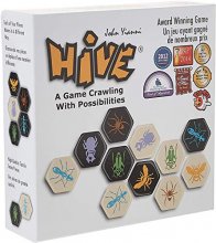 Cover art for Original Hive Board Game - Crawling with Possibilities - Bug Games Smart Zone Second Edition to Travel in Your Pocket & Quick 2 Person Battles - Might be Expanded by Carbon Expansion Ladybug, Pillbug