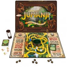 Cover art for Jumanji The Game, The Classic Scary Adventure Family Board Game Based on The Action-Comedy Movie, for Kids and Adults Ages 8 & up