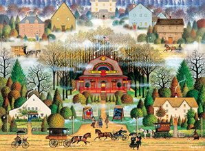 Cover art for Buffalo Games - Charles Wysocki - Melodrama in the Mist - 1000 Piece Jigsaw Puzzle