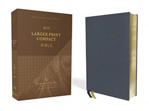 Cover art for NIV, Larger Print Compact Bible, Genuine Leather, Buffalo, Blue, Red Letter, Comfort Print