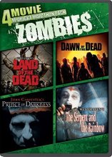 Cover art for 4-Movie Midnight Marathon Pack: Zombies: Land of the Dead / Dawn of the Dead / Prince of Darkness / The Serpent and the Rainbow