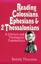 Cover art for Reading Colossians, Ephesians, and 2 Thessalonians: A Literary and Theological Commentary