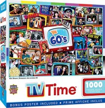 Cover art for MasterPieces 1000 Piece Jigsaw Puzzle for Adults, Family, Or Kids - 60's Television Shows - 19.25"x26.75"