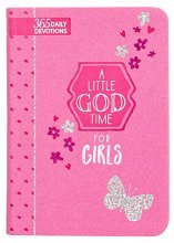 Cover art for A Little God Time for Girls: 365 Daily Devotions (Imitation/Faux Leather) – Motivational Devotions for Girls of Ages 9-12, Perfect Gift for Daughters, Birthdays, Holidays, and More