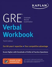 Cover art for GRE Verbal Workbook: Score Higher with Hundreds of Drills & Practice Questions (Kaplan Test Prep)