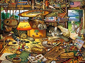 Cover art for Buffalo Games - Charles Wysocki - Max in The Adirondacks - 1000 Piece Jigsaw Puzzle