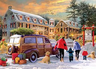 Cover art for Ceaco - Classic Christmas - White Horse Inn - 1000 Piece Jigsaw Puzzle