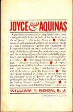 Cover art for Joyce and Aquinas (Yale Paperbound; Y-91)