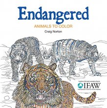 Cover art for Endangered: Animals to Color