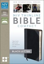 Cover art for NIV, Thinline Bible, Compact, Imitation Leather, Gray/Black