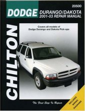 Cover art for Dodge Durango/Dakota 2001-2003 Repair Manual (Chilton Total Car Care Series Manuals)
