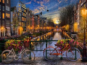 Cover art for Vermont Christmas Company Amsterdam Aglow Jigsaw Puzzle 550 Piece
