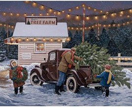 Cover art for Bits and Pieces - 500 Piece Jigsaw Puzzle for Adults - Tree Farm - 500 pc Christmas, Holiday Jigsaw by Artist John Sloane