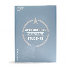 Cover art for CSB Apologetics Study Bible for Students, Blue Hardcover, Black Letter, Defend Your Faith, Study Notes and Commentary, Articles, Profiles, Easy-to-Read Bible Serif Type
