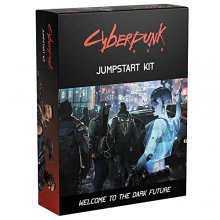 Cover art for R. Talsorian Games Cyberpunk Red Jumpstart Kit by R. Talsorian Games – Essentials Gaming Kit - Tabletop Gaming Accessories – for Kids and Adults Ages 14+ - Compatible with Cyberpunk Red , Black