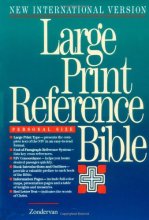 Cover art for NIV Large Print Reference Bible, Personal Size, Thumb Indexed (Black Bonded Leather)