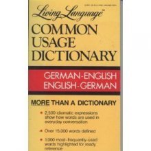 Cover art for Living Language German-English Dictionary: Living Language Common Usage Dictionaries