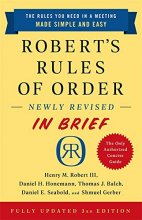 Cover art for Robert's Rules of Order Newly Revised In Brief, 3rd edition