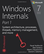Cover art for Windows Internals: System architecture, processes, threads, memory management, and more, Part 1 (Developer Reference)