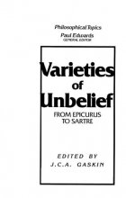 Cover art for Varieties of Unbelief: From Epicurus to Sartre