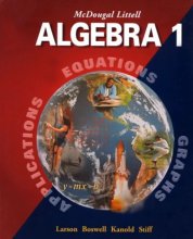 Cover art for McDougal Littell Algebra 1: Applications, Equations, Graphs