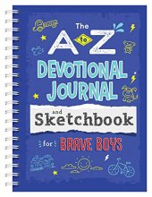 Cover art for A to Z Devotional Journal and Sketchbook for Brave Boys