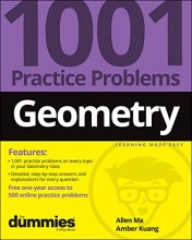 Cover art for Geometry: 1001 Practice Problems For Dummies (+ Free Online Practice)