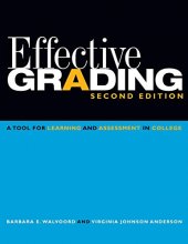 Cover art for Effective Grading: A Tool for Learning and Assessment in College