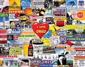 Cover art for White Mountain Puzzles I Love Ohio, 1000 Piece Jigsaw Puzzle