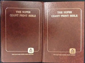 Cover art for The Super Giant Print Bible Volume 1 and Volume II OLD Testament KING JAMES VERSION