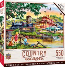 Cover art for MasterPieces 550 Piece Jigsaw Puzzle for Adults, Family, Or Kids - Apple Express - 18"x24"