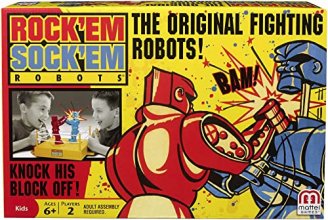 Cover art for Mattel Games ROCK 'EM SOCK 'EM ROBOTS Game, Multicolor (CCX97)