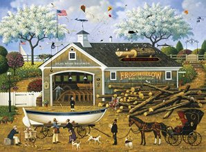 Cover art for Buffalo Games - Charles Wysocki - Dahlia Makes a Dory Deal - 1000 Piece Jigsaw Puzzle