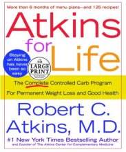 Cover art for Atkins for Life (Random House Large Print)