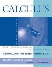 Cover art for Calculus Early Transcendentals Single Variable, Student Solutions Manual