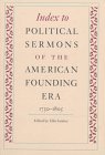 Cover art for Index to Political Sermons of the American Founding Era 1730-1805