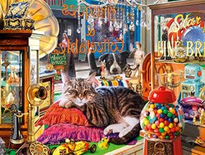 Cover art for Buffalo Games - Curiosity Shop Cat - 750 Piece Jigsaw Puzzle