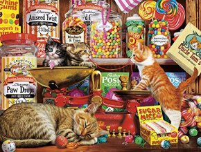 Cover art for Buffalo Games - Cats Collection - Sweet Shop Kittens - 750 Piece Jigsaw Puzzle Multicolor, 24"L X 18"W