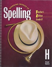Cover art for Working Words in Spelling, Level H, Grade 8, Teacher's Edition