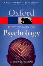 Cover art for A Dictionary of Psychology (Oxford Quick Reference)