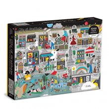 Cover art for Galison City of Gratitude Puzzle, 1000 Pieces, 27” x 20” – Difficult Jigsaw Puzzle Featuring Stunning and Colorful Artwork of a City Map – Thick, Sturdy Pieces, Challenging Family Activity