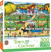 Cover art for MasterPieces 300 Piece EZ Grip Jigsaw Puzzle - Havest Frestival - 18"x24"