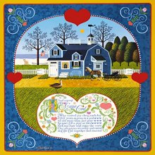 Cover art for Buffalo Games - Charles Wysocki - Sweetheart Chessmate - 300 Large Piece Jigsaw Puzzle
