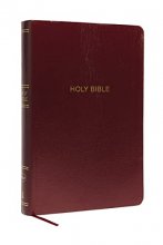 Cover art for NKJV Holy Bible, Super Giant Print Reference Bible, Burgundy Leather-look, 43,000 Cross references, Red Letter, Comfort Print: New King James Version