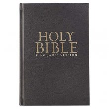 Cover art for KJV Holy Bible, Pew and Worship Bible Large Print Red Letter Edition Hardcover - Ribbon Marker, King James Version, Black