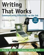 Cover art for Writing That Works: Communicating Effectively on the Job with 2020 APA Update