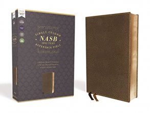 Cover art for NASB, Single-Column Reference Bible, Wide Margin, Leathersoft, Brown, 1995 Text, Comfort Print